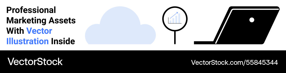 Cloud storage and data analysis concept Vector Image