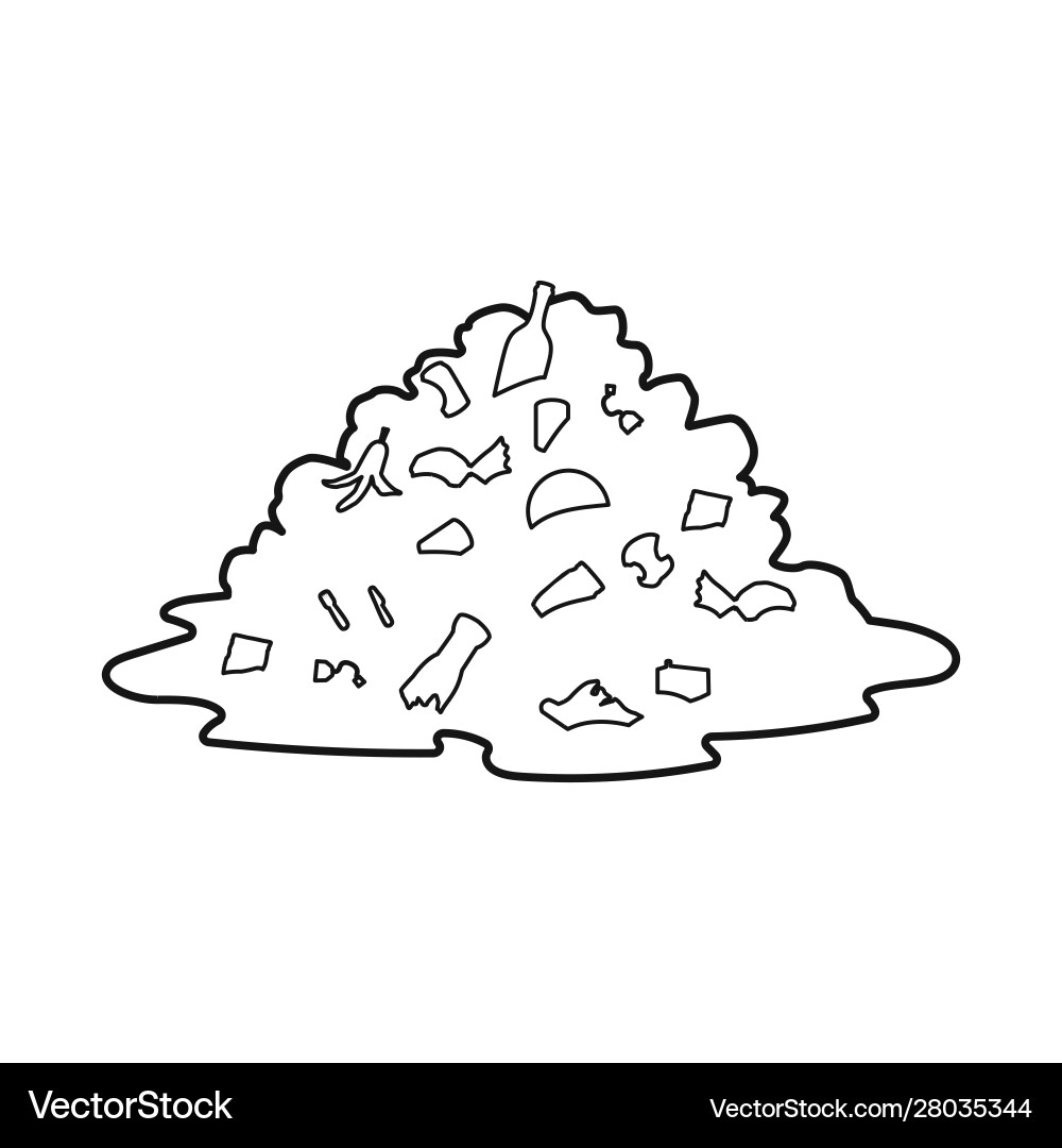 Design landfill and trash symbol web Vector Image