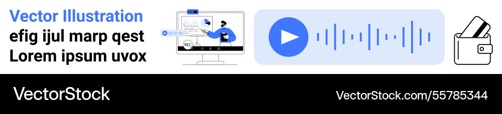 Digital workspace with data analytics on screen Digital workspace with data analytics on screen vector image