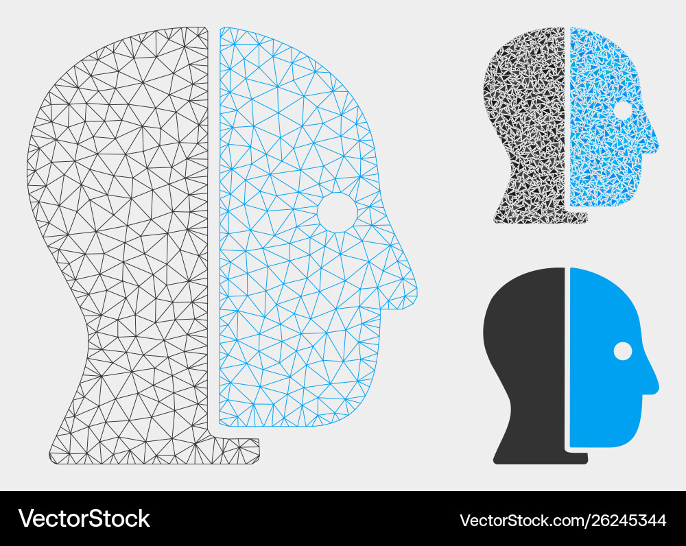 Hidden profile mesh network model Hidden profile mesh network model Vector Image