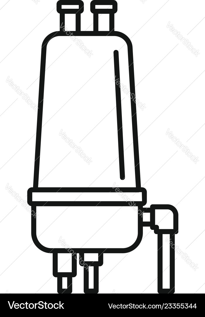 Irrigation filter icon outline style Irrigation filter icon outline style vector image