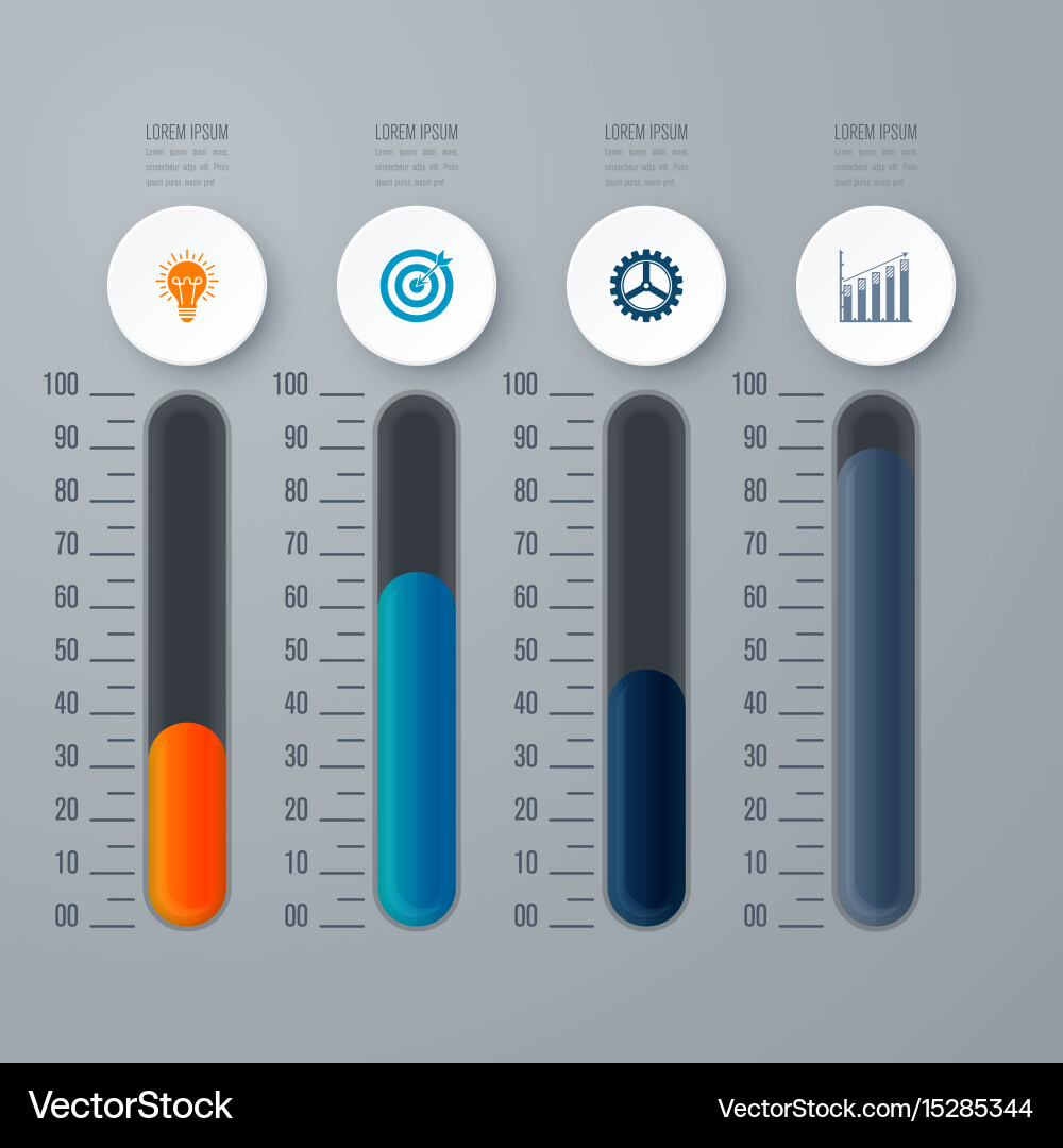 Template for cycle diagram graph presentation Vector Image