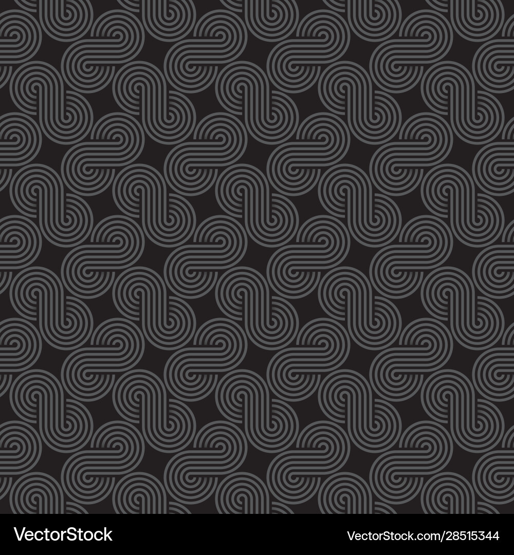 Twisted striped lines seamless pattern Twisted striped lines seamless pattern vector image