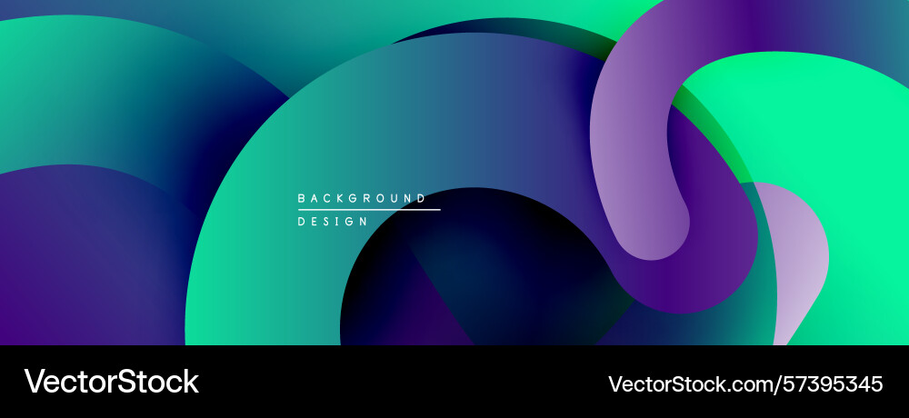 Abstract fluid shapes overlap creating vibrant Abstract fluid shapes overlap creating vibrant Vector Image