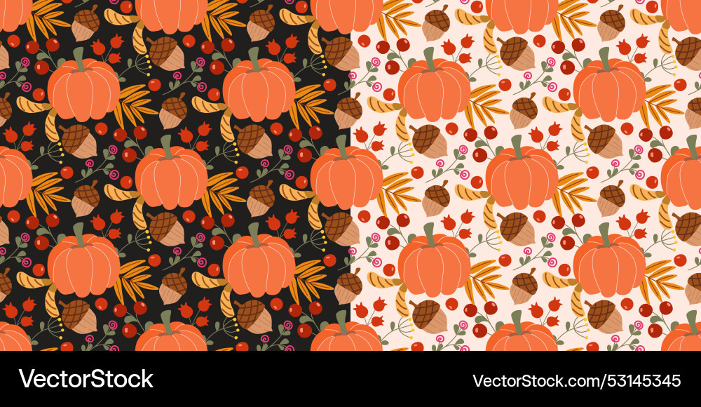 Autumn attributes seamless background colorful Autumn attributes seamless background colorful vector image