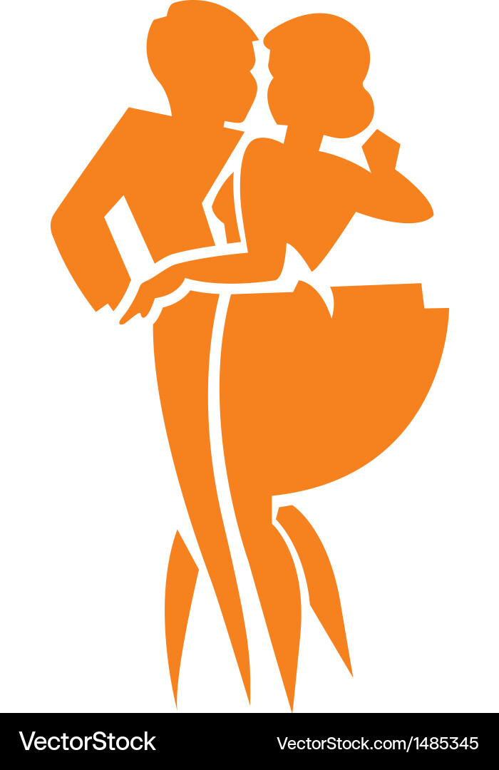 Couple dancing Royalty Free Vector Image - VectorStock