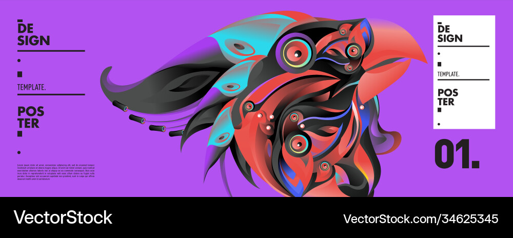 Landing page background template with colorful Landing page background template with colorful Vector Image