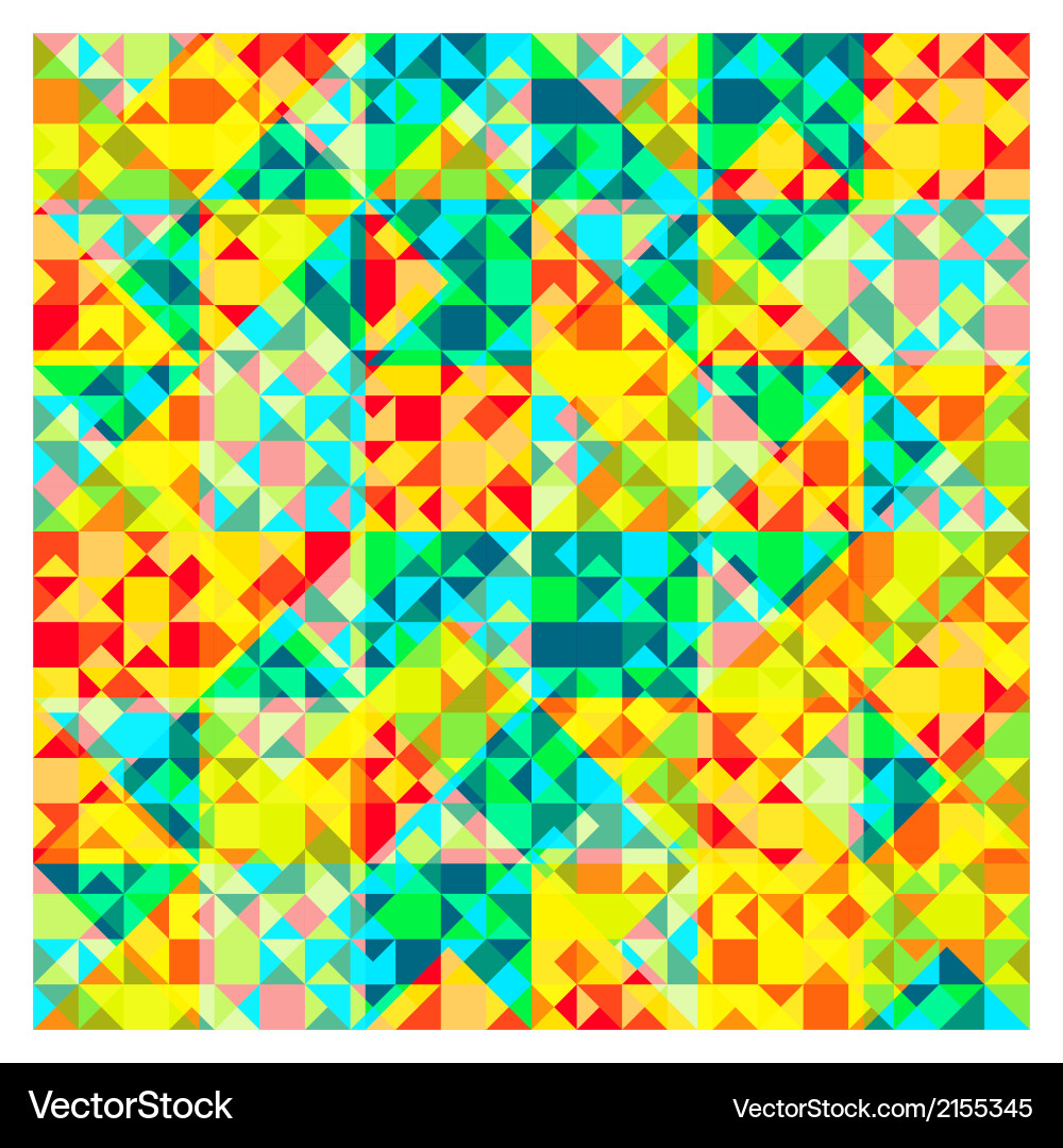 Retro pattern of geometric shapes Vector Image