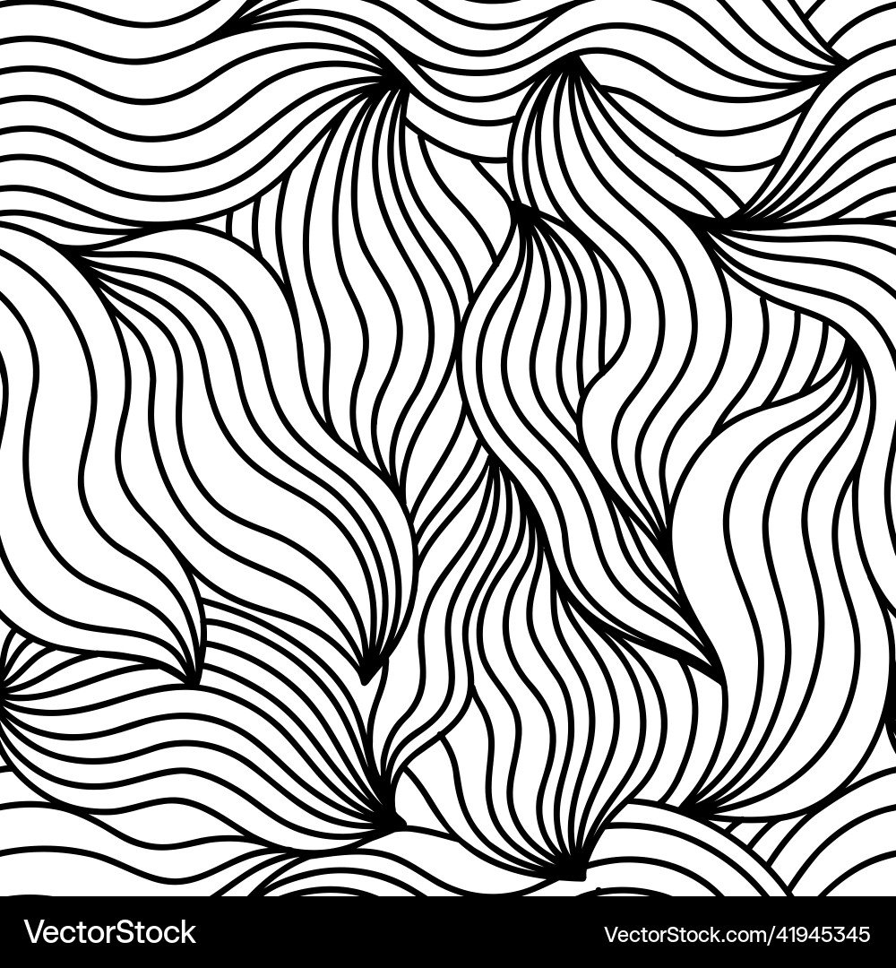 Seamless abstract wave pattern background Vector Image