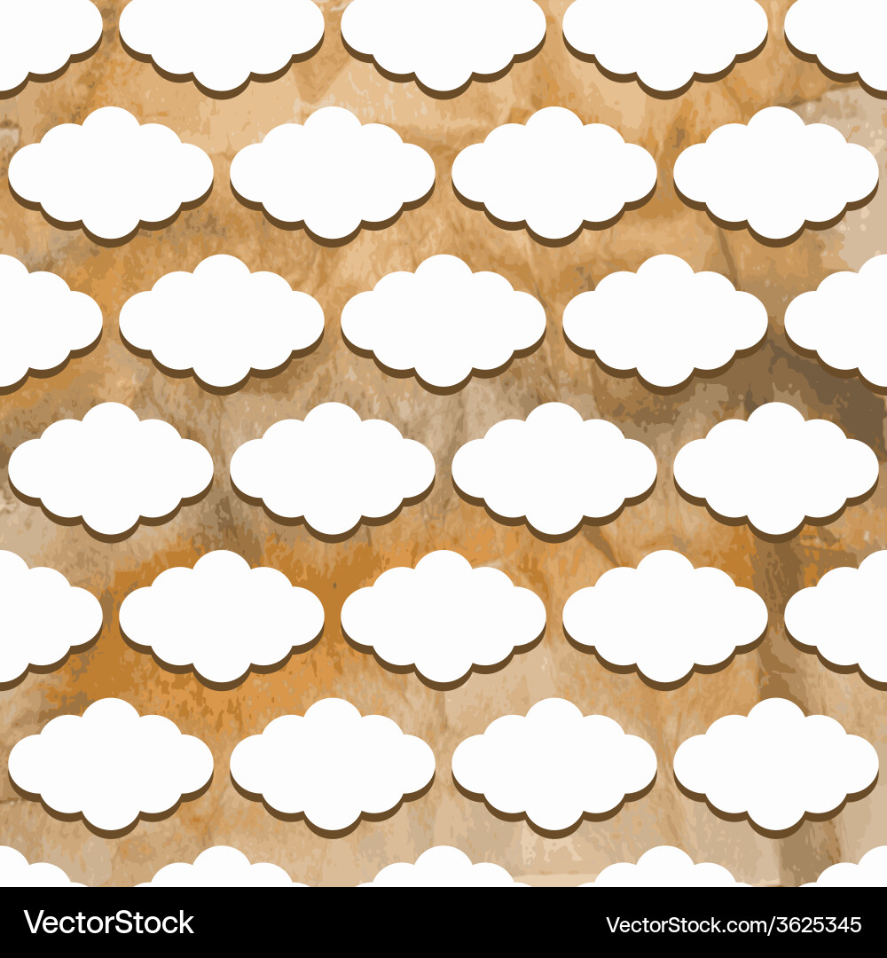 Seamless pattern with clouds Vector Image