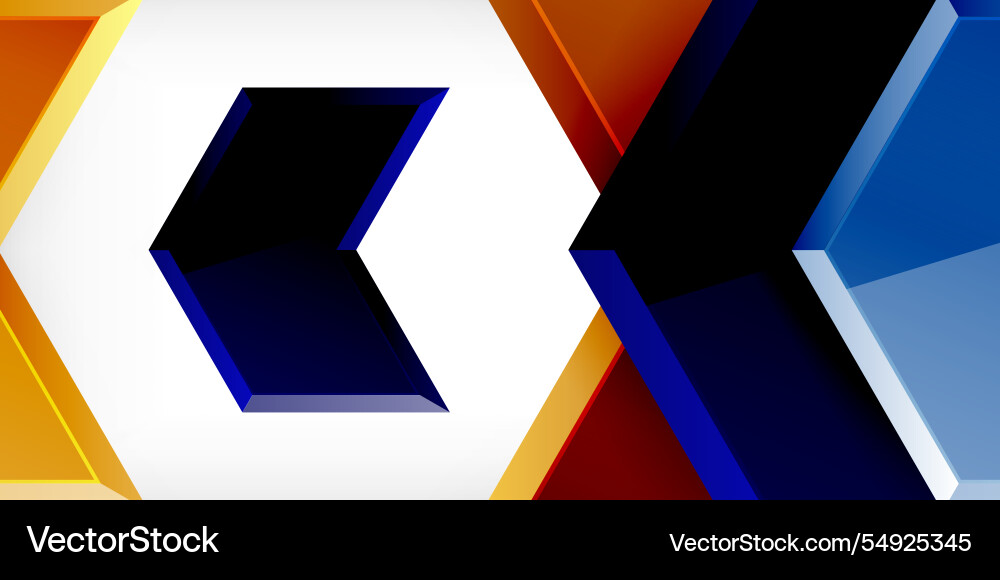Technology dynamic arrow geometric background Vector Image