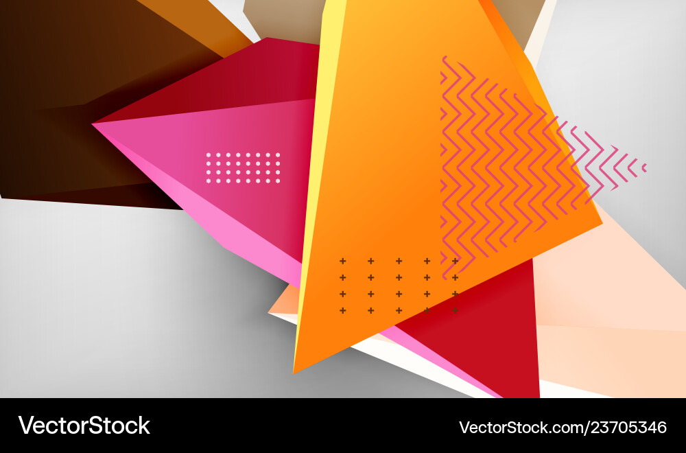 3d geometric triangular shapes abstract background 3d geometric triangular shapes abstract background Vector Image