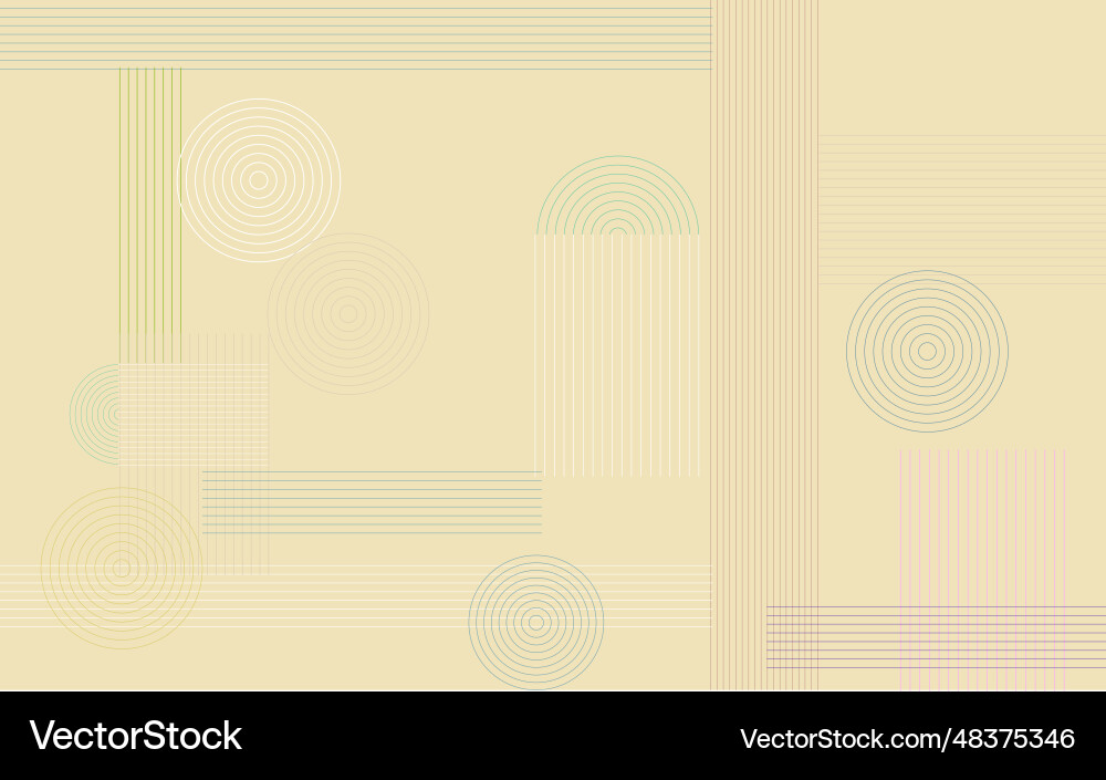 Abstract background circle line round and square Vector Image
