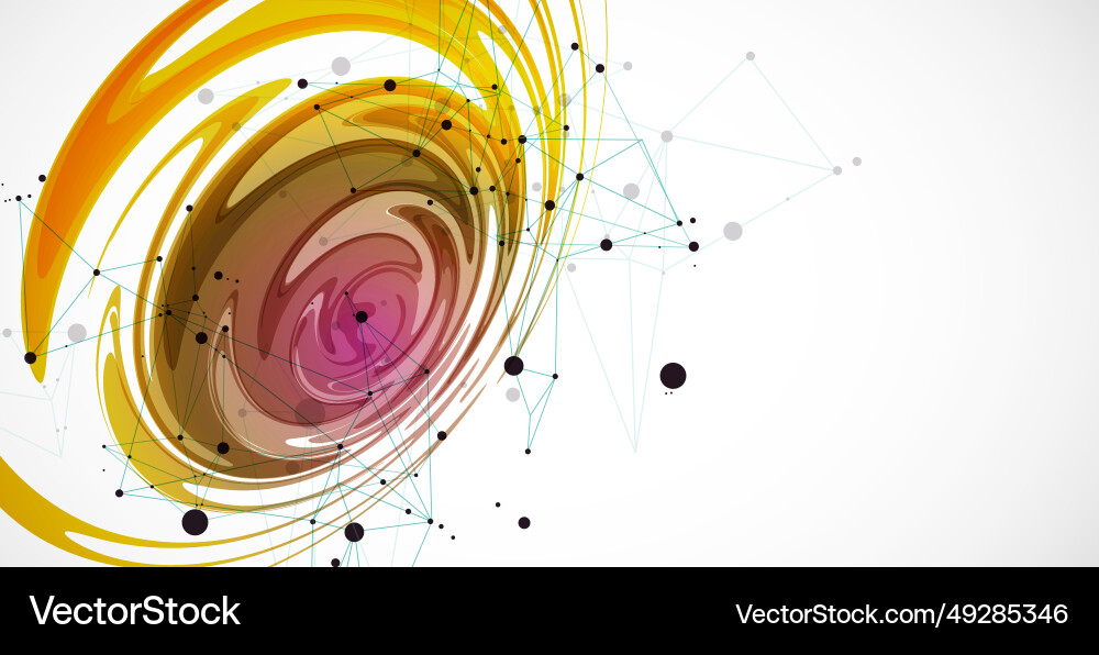 Abstract background of water waves with plexus Abstract background of water waves with plexus vector image