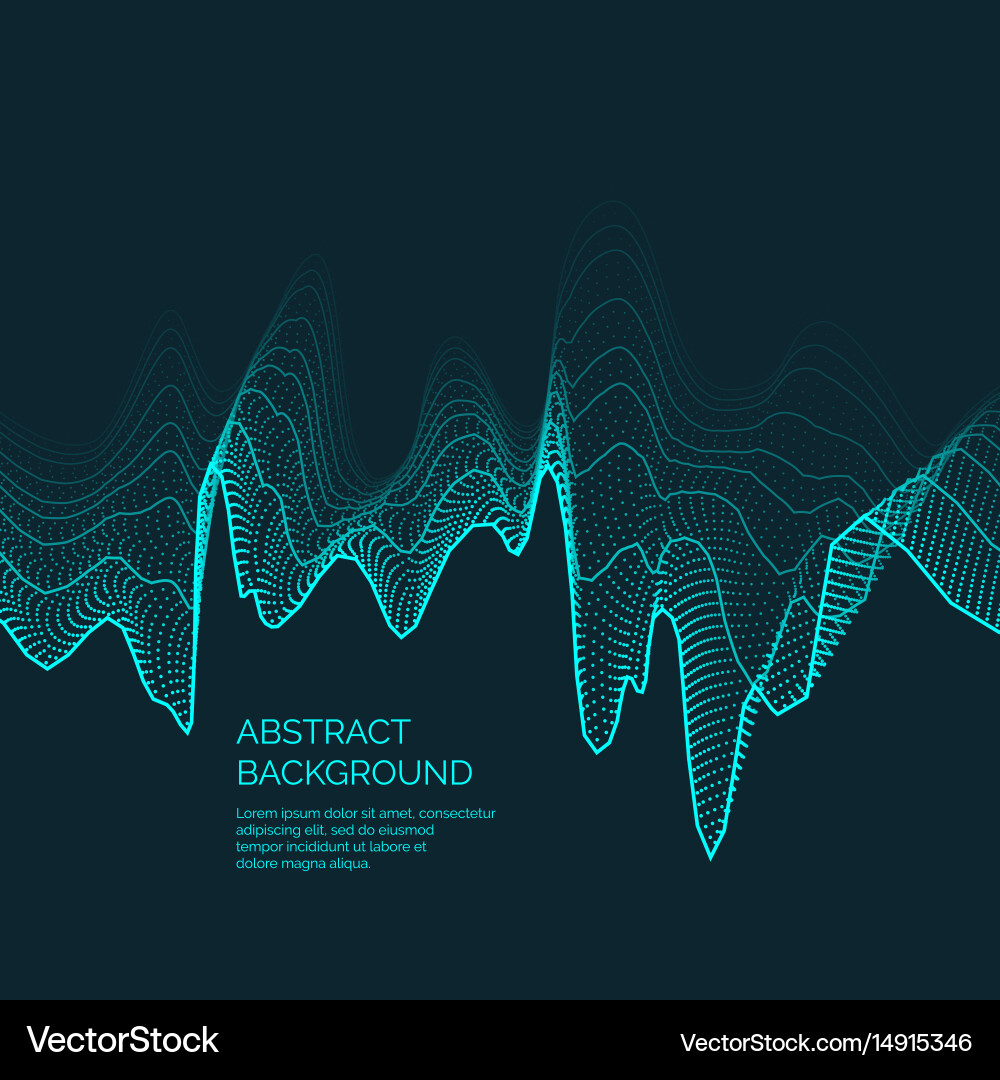 Dynamic Color Wave Background vector image