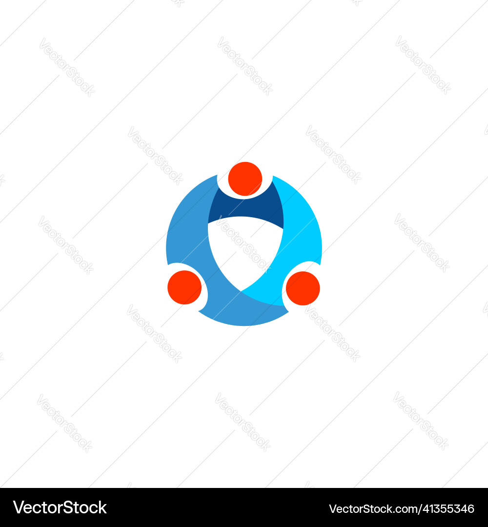 Einheit abstrakt runden Kreis Logo Einheit abstrakt runden Kreis Logo vektorbild