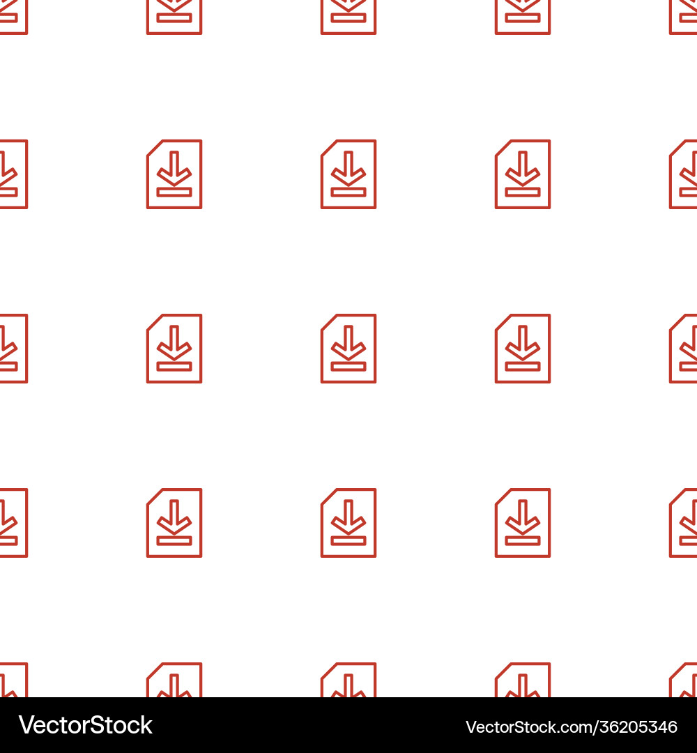 File icon pattern seamless white background Vector Image