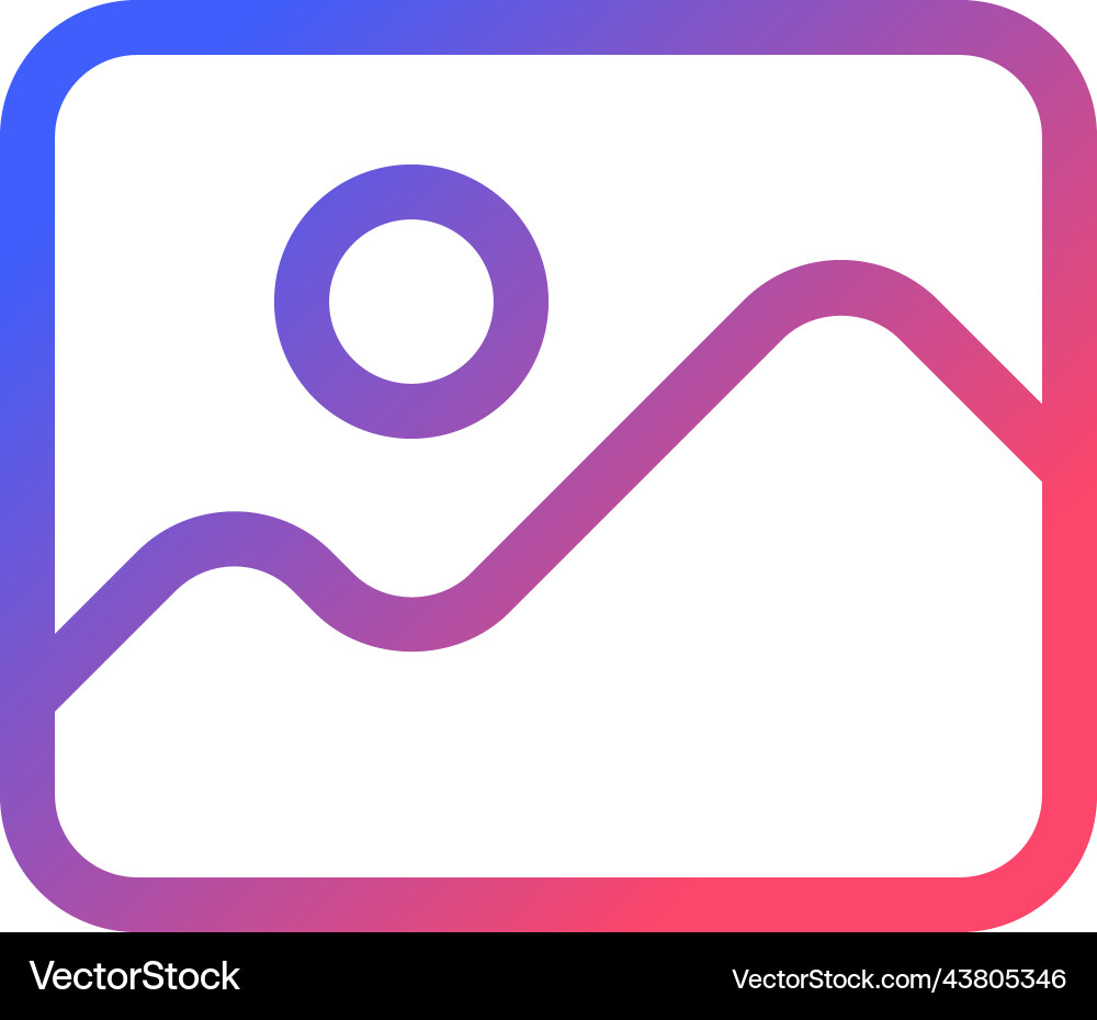 Image pixel perfect gradient linear ui icon Image pixel perfect gradient linear ui icon Vector Image