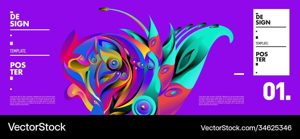 Landing page background template with colorful Landing page background template with colorful Vector Image