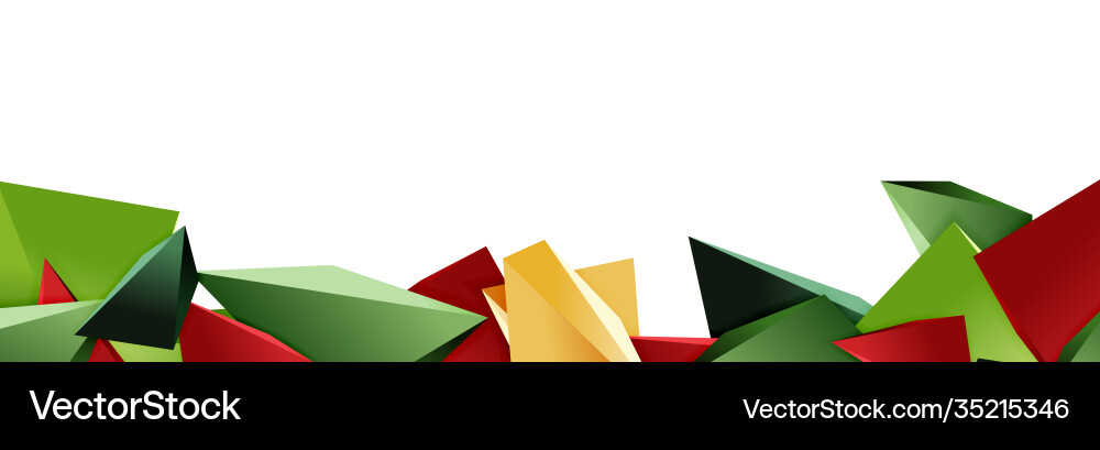 Triangle mosaic abstract background 3d triangular Vector Image