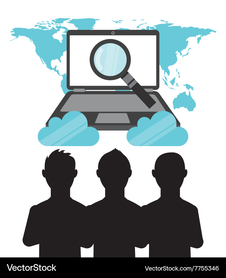 Web hosting design Vector Image