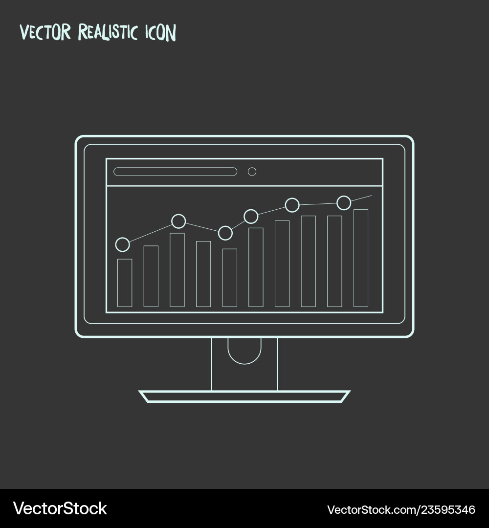 Website traffic icon line element Website traffic icon line element Vector Image
