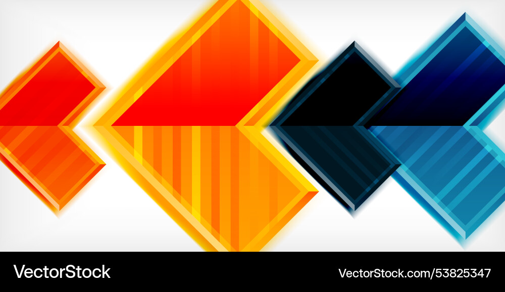 Arrow symbols created with 3d effects and line Arrow symbols created with 3d effects and line vector image