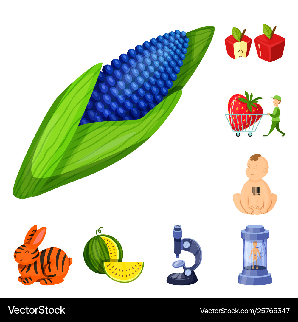 Isolated object modified and genetically icon Vector Image