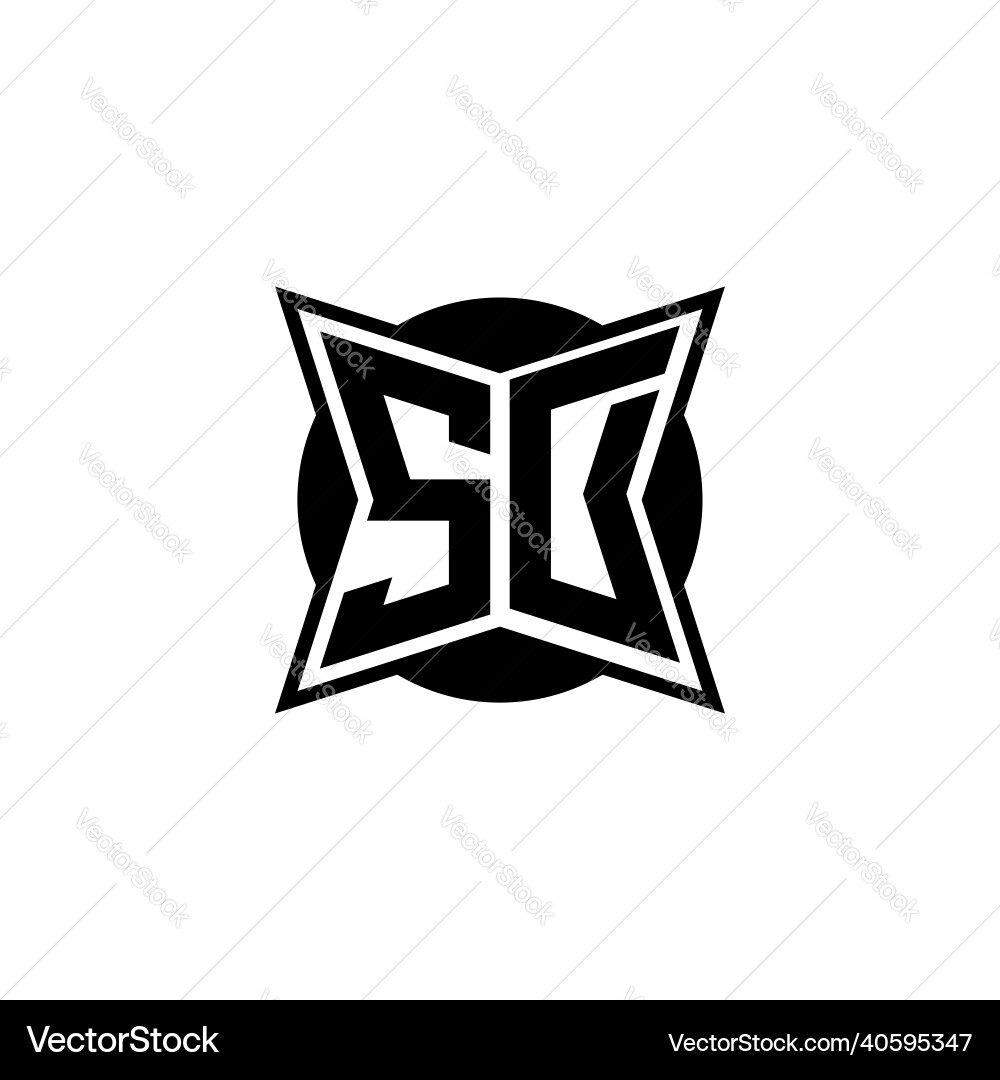 Sd Logo Monogramm geometrische modernes Design Sd Logo Monogramm geometrische modernes Design Vektorbild