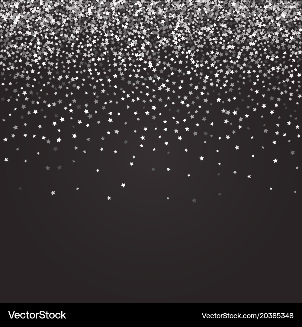 Abstract pattern of random falling stars Vector Image