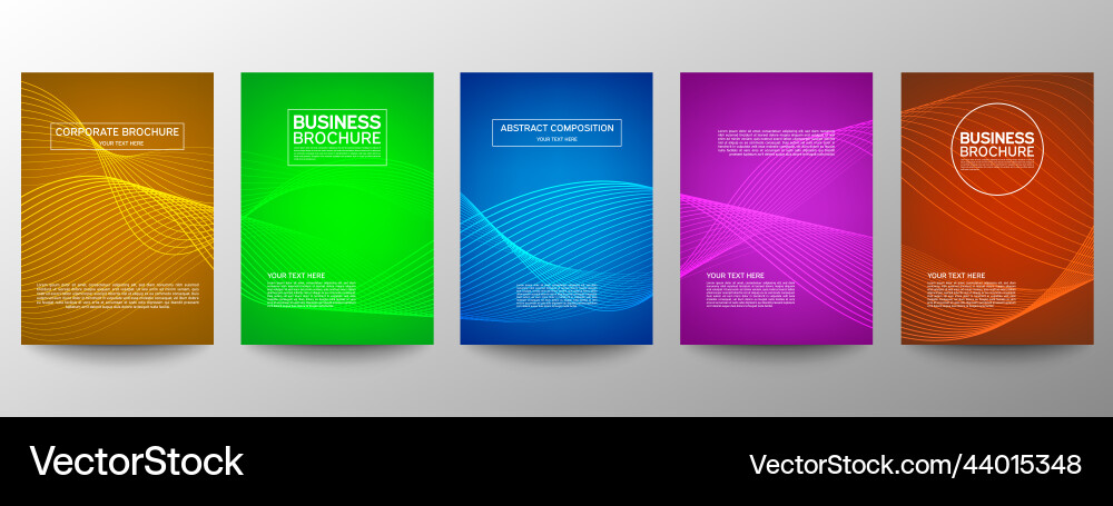 Cover geometric minimal set abstract line pattern Vector Image