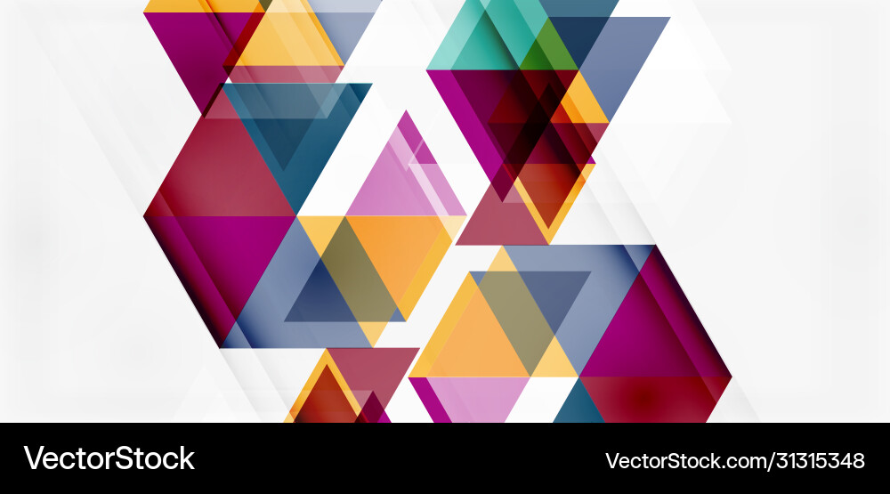 Geometric abstract background mosaic triangle Geometric abstract background mosaic triangle Vector Image