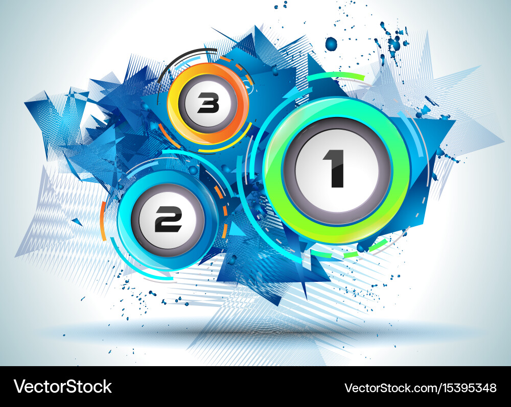 Infograph template with multiple choices vector image