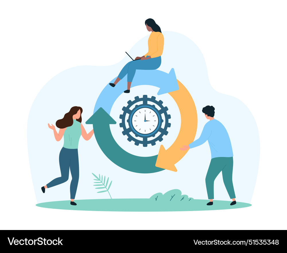 Time measurement of digital data update and reload Time measurement of digital data update and reload vector image