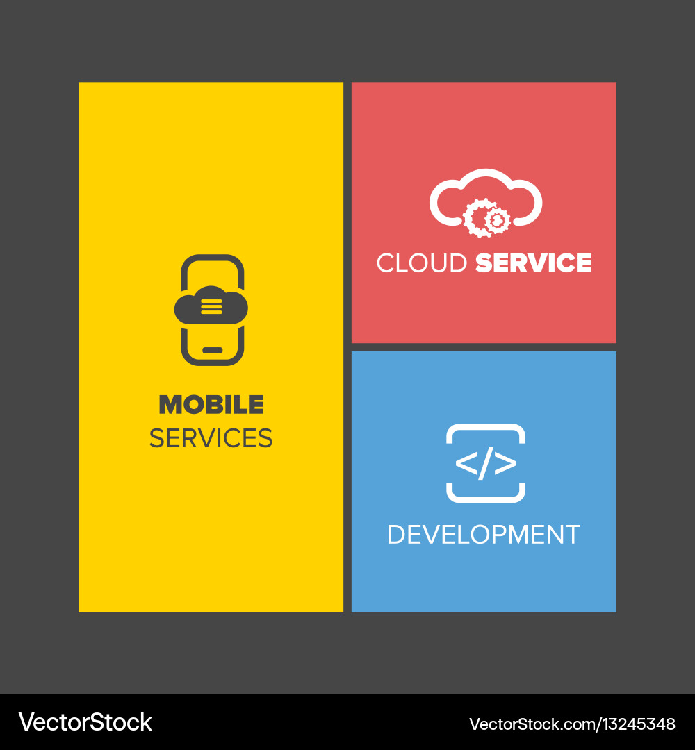Web design menu vector image