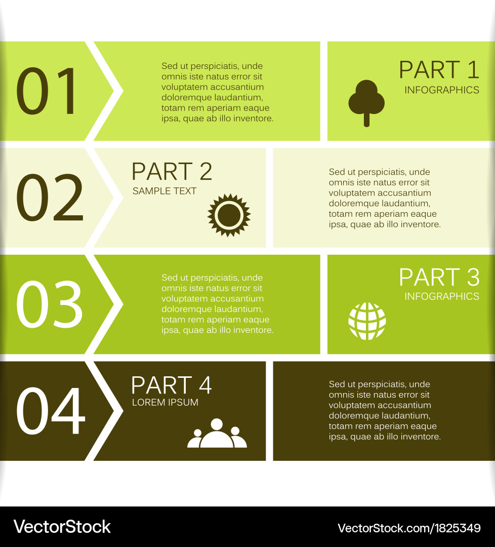 Modern Information Chart - Project Layout vector image