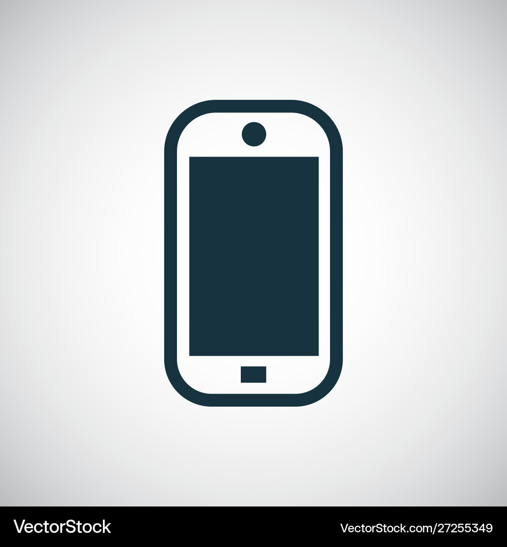 Smartphone icon for web and ui on white background Vector Image
