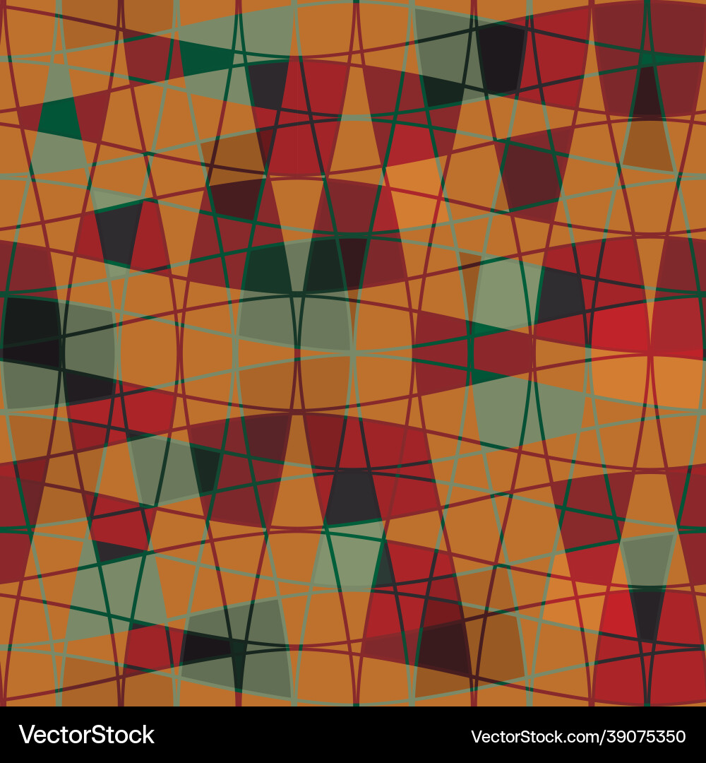 Abstract mosaic grid seamless pattern Vector Image
