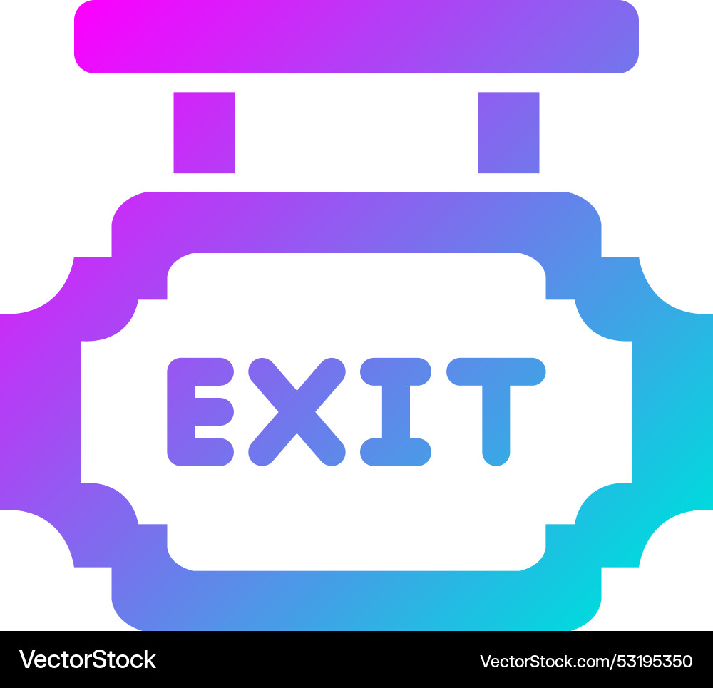 Exit icon design Vector Image