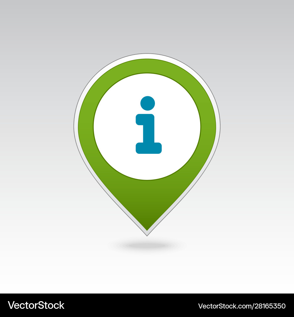 Information pin map icon pointer markers Vector Image
