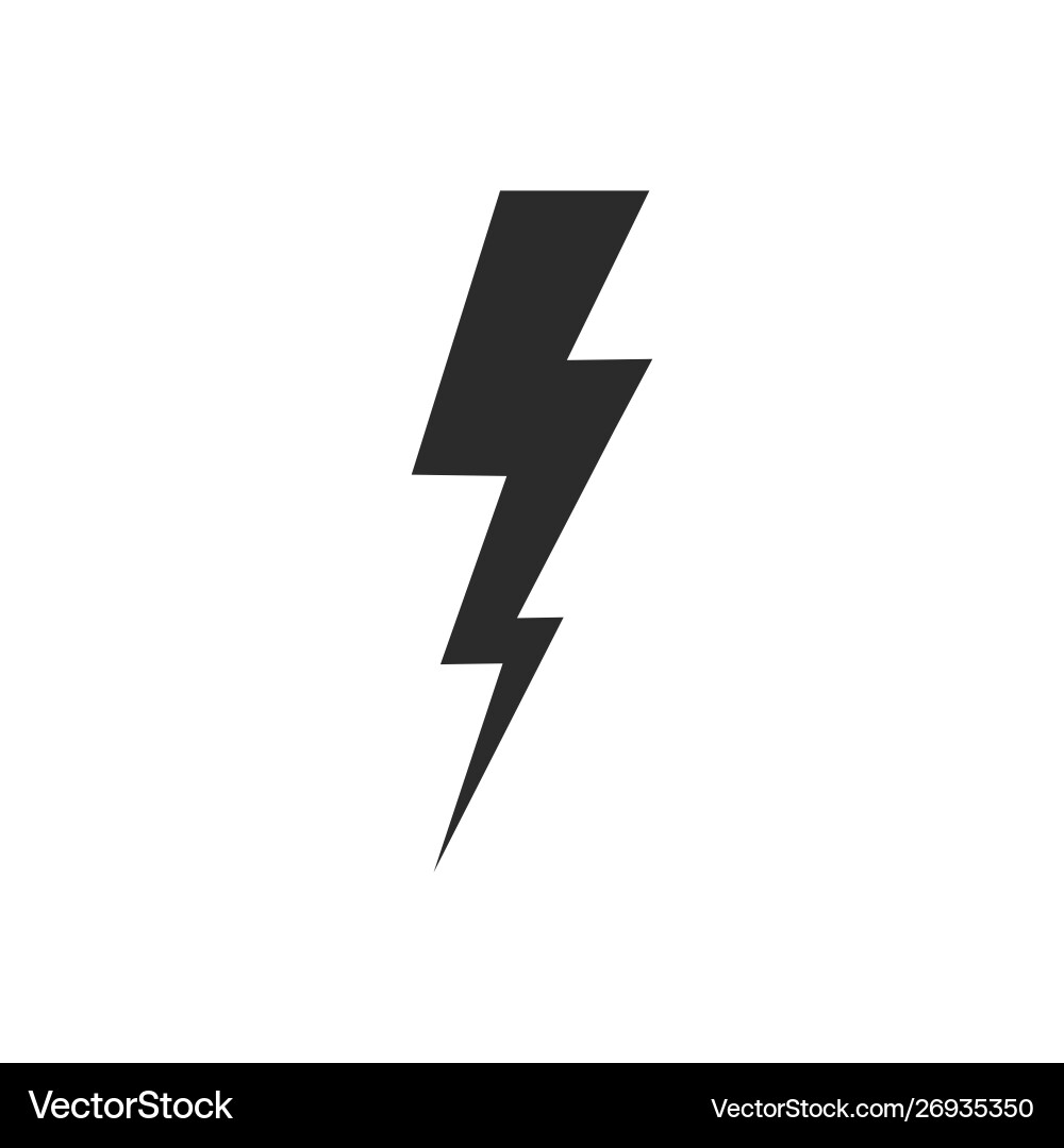 Lightning icon thunder and bolt flash Lightning icon thunder and bolt flash Vector Image