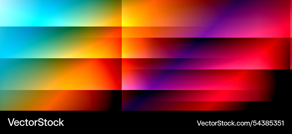 Colorful gradient with lines made of shadow vector image