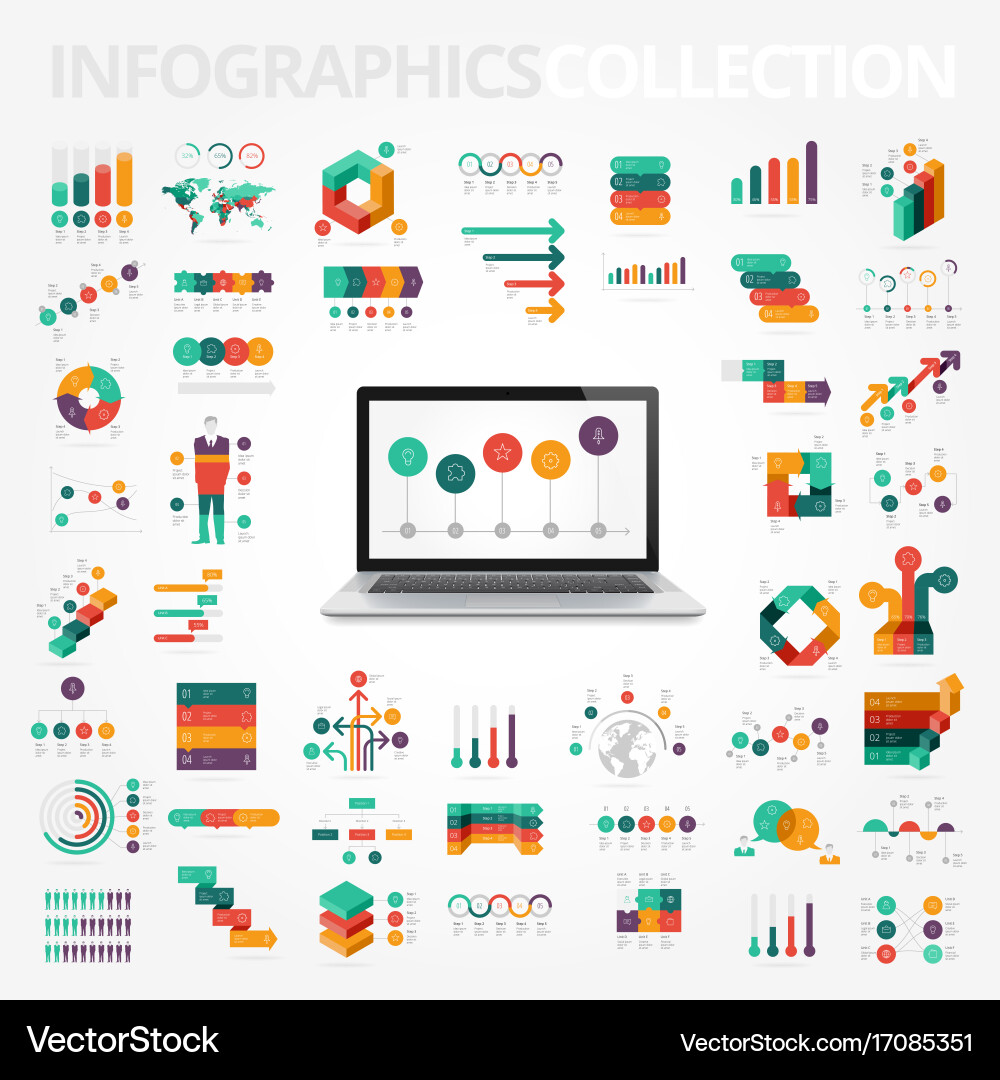Data & Chart Elements Vector Image