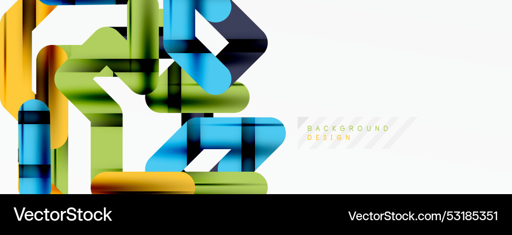 Dynamic colorful lines minimal abstract background Vector Image