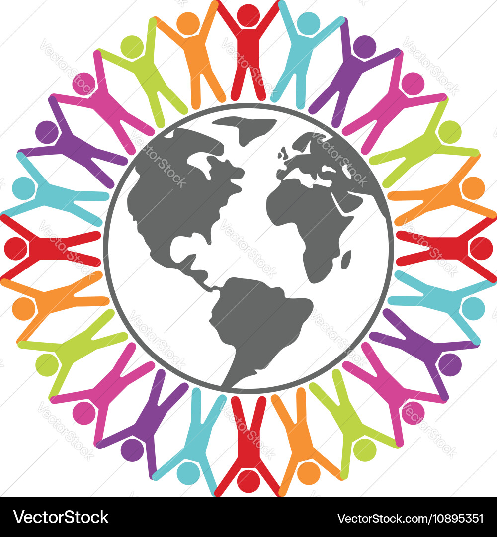 Global Community & Unity vector image