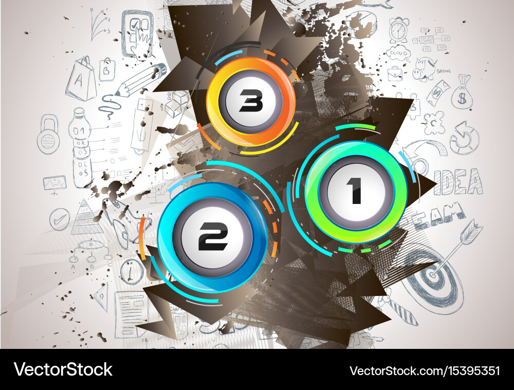 Infograph template with multiple choices vector image
