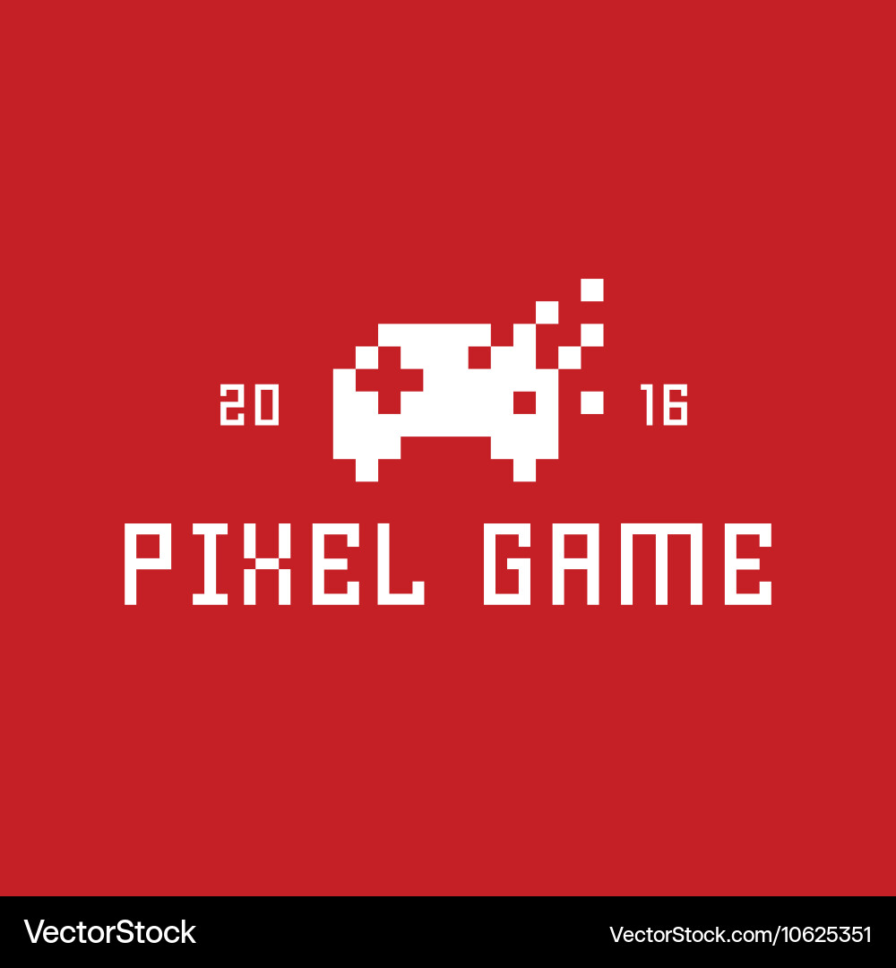 Pixel Joystick Game Icon Vector Image