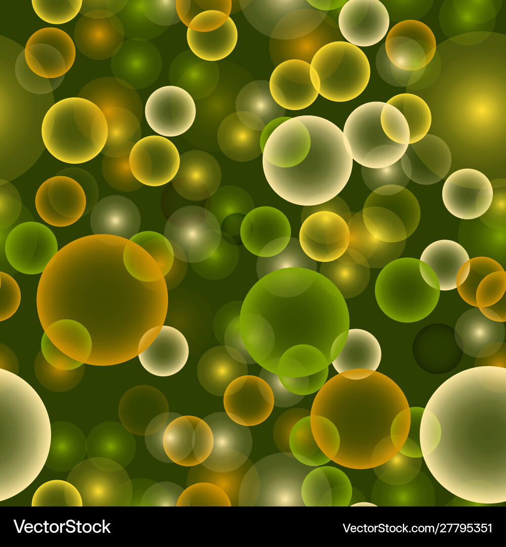 Seamless with bokeh effect abstract pattern vector image
