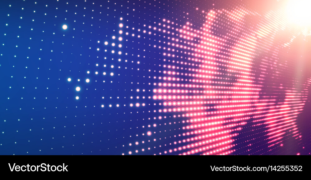 Abstract Neon Particle Background Vector Image