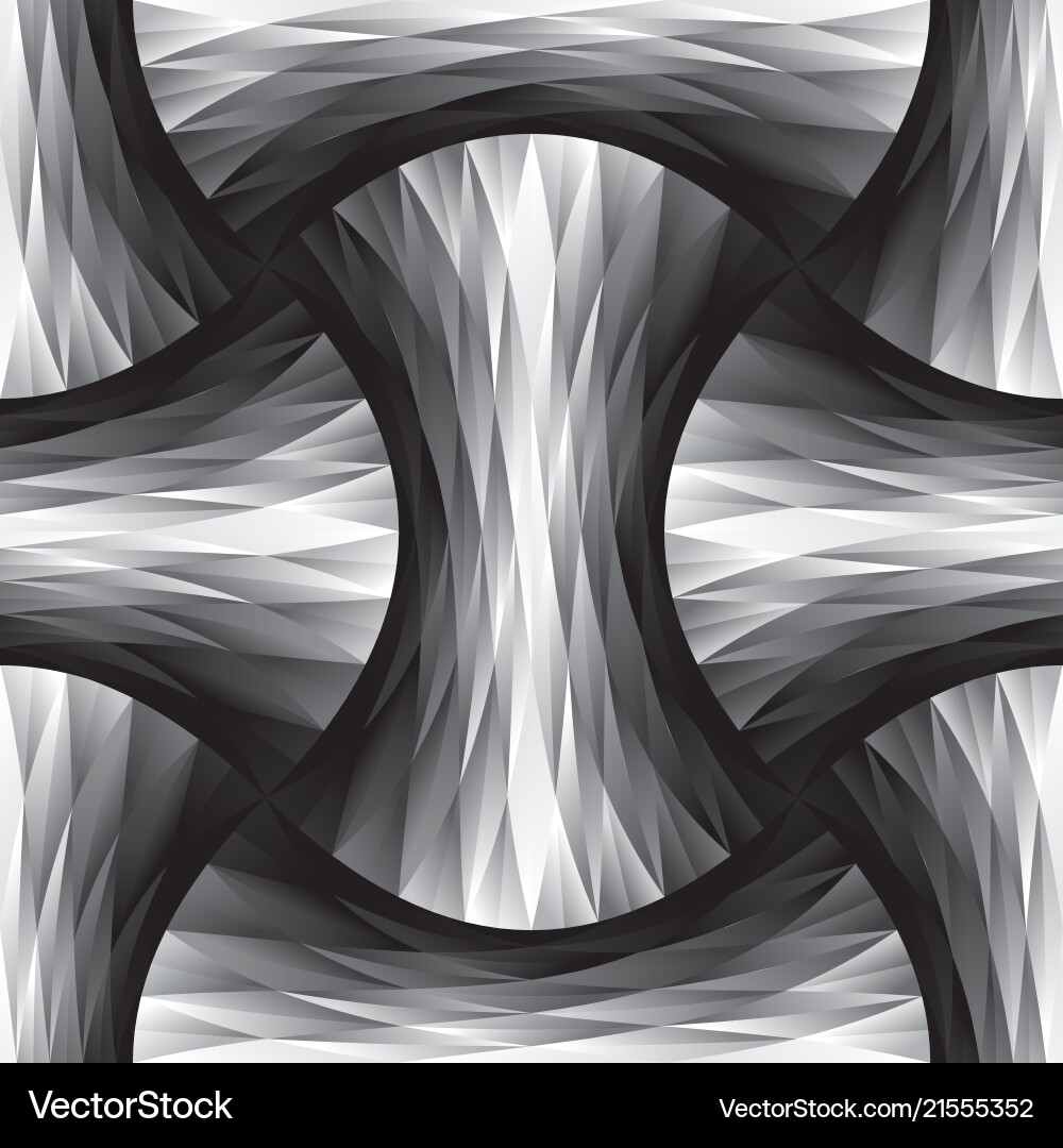Abstract Polygon Metallic Seamless Pattern Vector Image